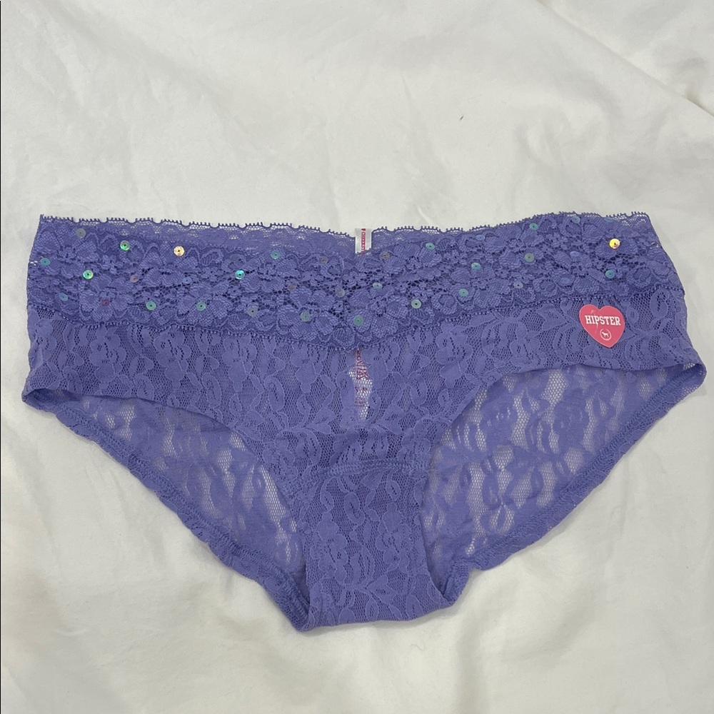 PINK Victoria's Secret Lavender Lace Hipster